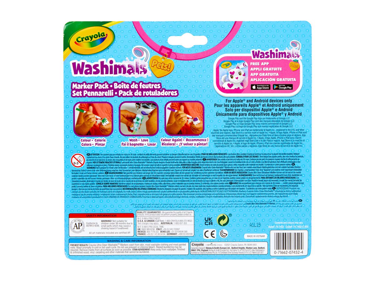 CRAYOLA Washimals Set de chats 6030.07253 (0071662072537)