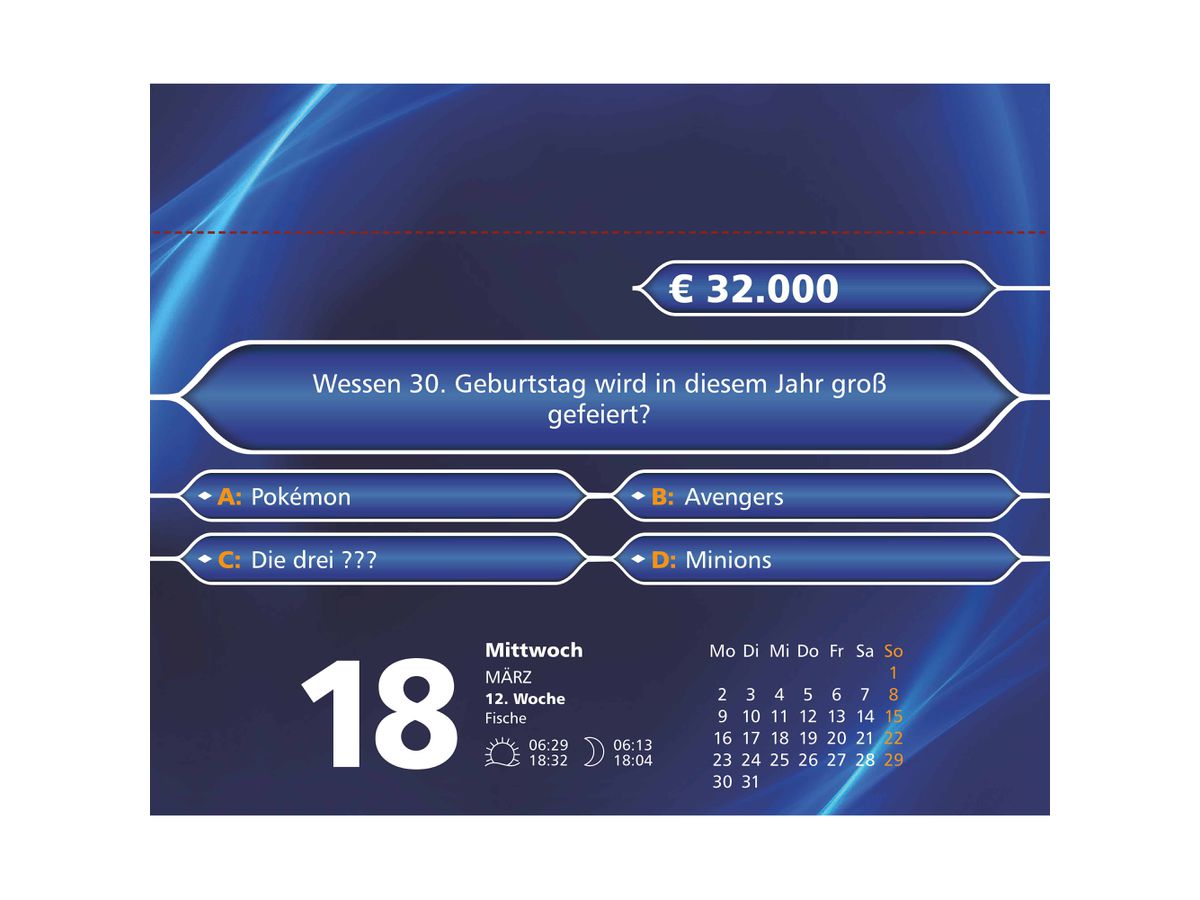 DUMONT Wer wird Millionär 2026 260814 AL 11.8x15.9cm (4069095008144)