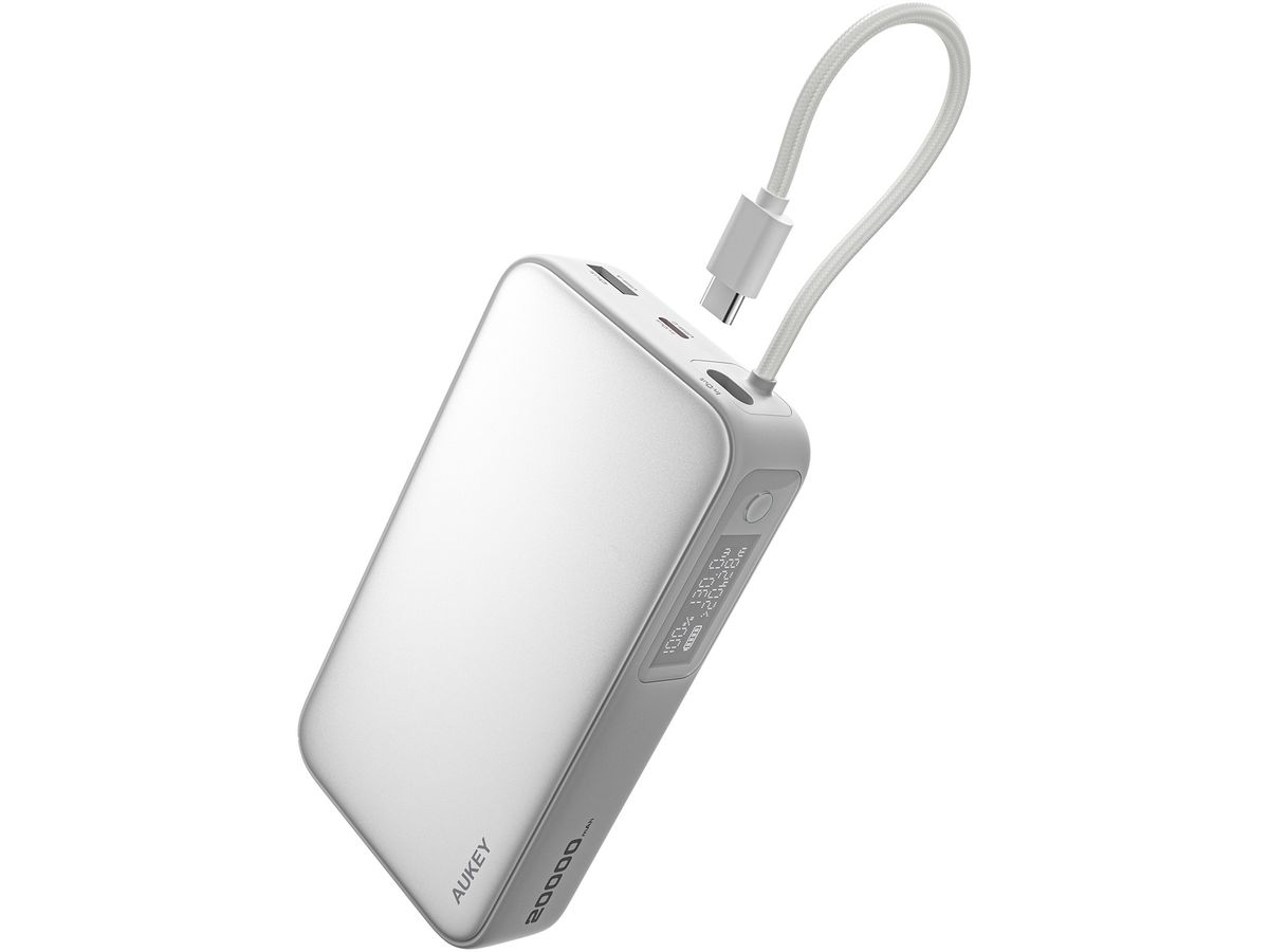 AUKEY Spark Sling 20000mAh PB-Y48 WH 100W PD Bild-in-USB-C, white (0689323788392)