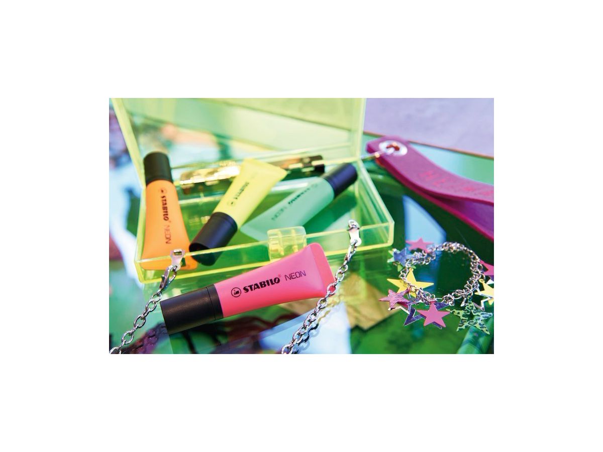 STABILO Textmarker Neon 2-5mm 72/24 jaune (4006381401104)