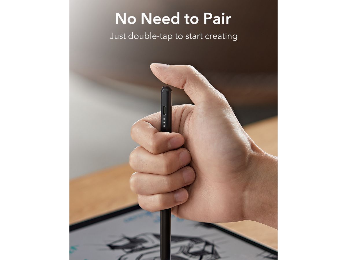 ESR Digital Pencil Magnetic iPad 6C00107 Black (4894240196014)