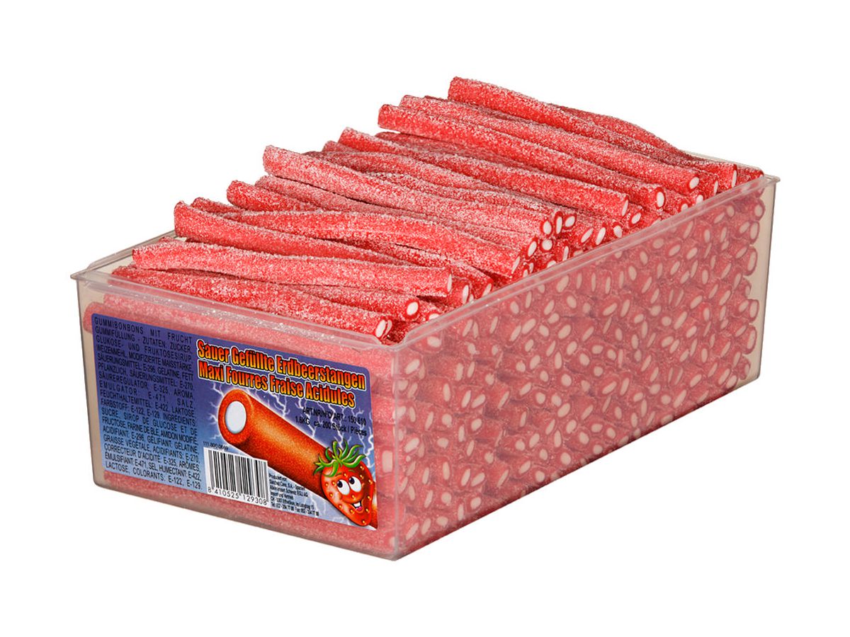 FINI Erdbeersticks sauer 8642 Dose, 1600g (8410525129308)