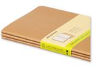MOLESKINE Notizheft Cahier A5 500-7 blanko, natur 3 Stück (9788883705007)