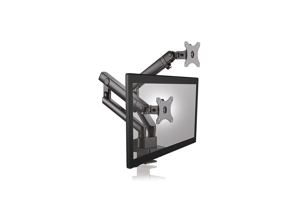 ICY BOX Monitor Stand for 2 Monitor IB-MS314-T 32 inch black (4250078170495)