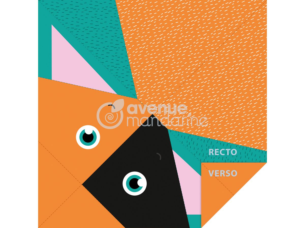 MANDARINE Fogli Origami 12x12cm OR509C Cane da compagnia 20 fogli (3609510575090)
