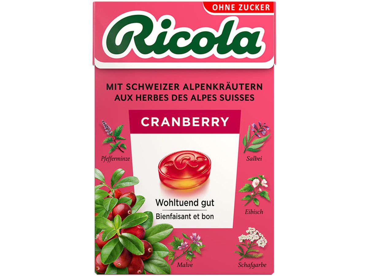 RICOLA Cranberry 4195 1x50g (7610700002445)