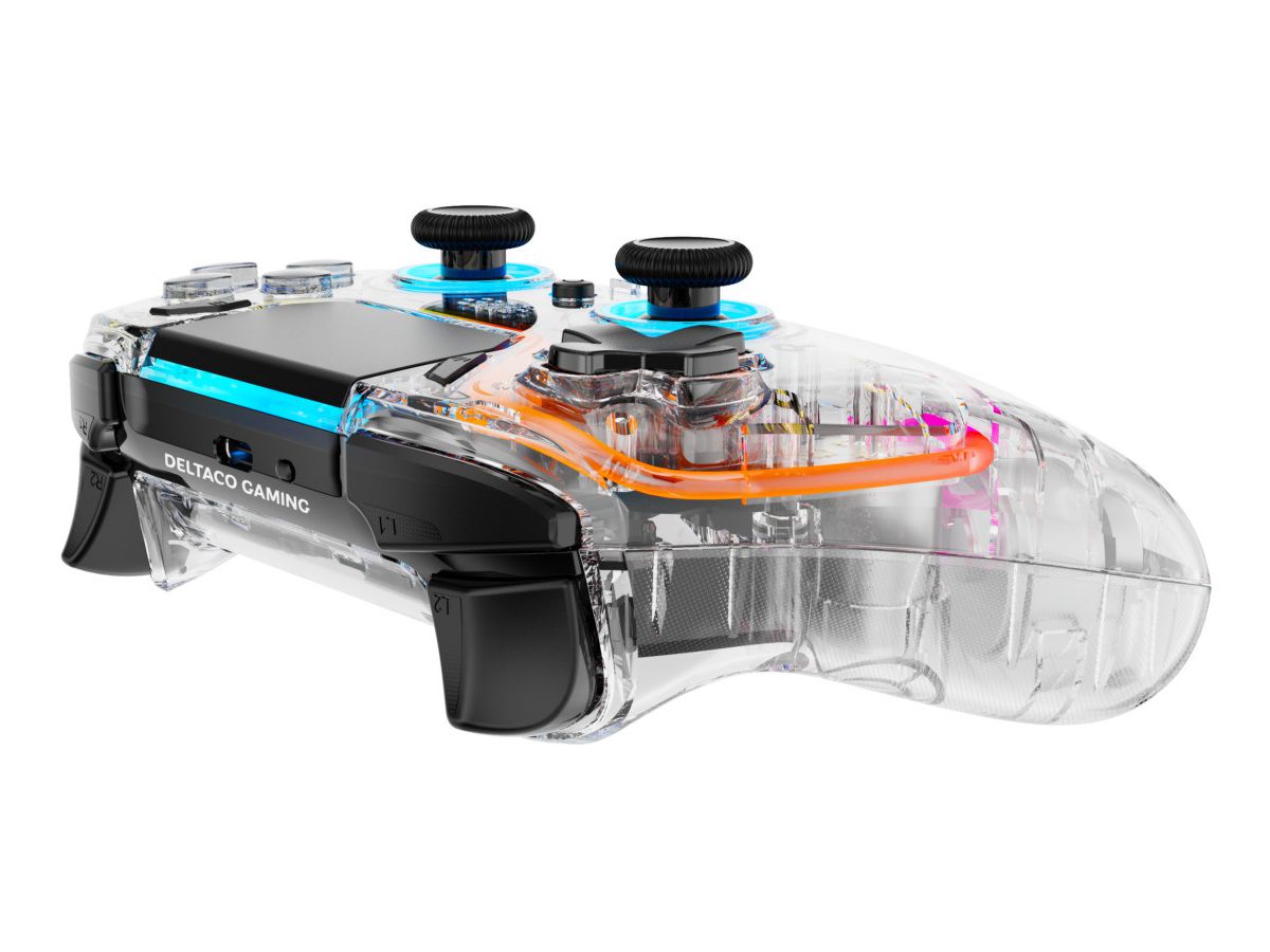 DELTACO Wireless Controller PS4 GAM-169-T Transparent (7333048060839)