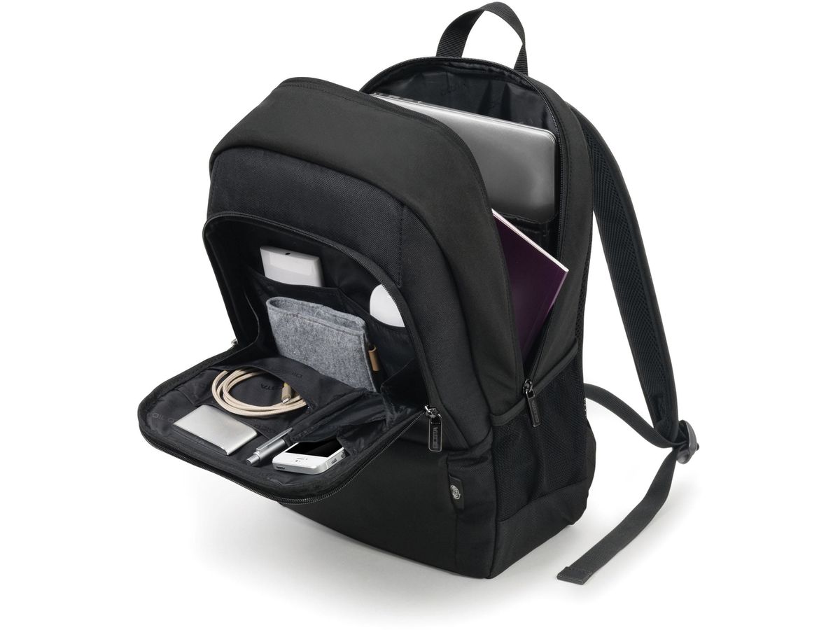 DICOTA Eco Backpack BASE black D30914-RPET for Unviversal 13-14.1 (7640186418966)