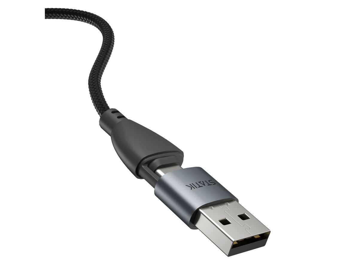 STATIK Statik 360 Pro Cable PUP-0521-3FT 2.0 USB-C Only, 1m 100W (0810024056057)