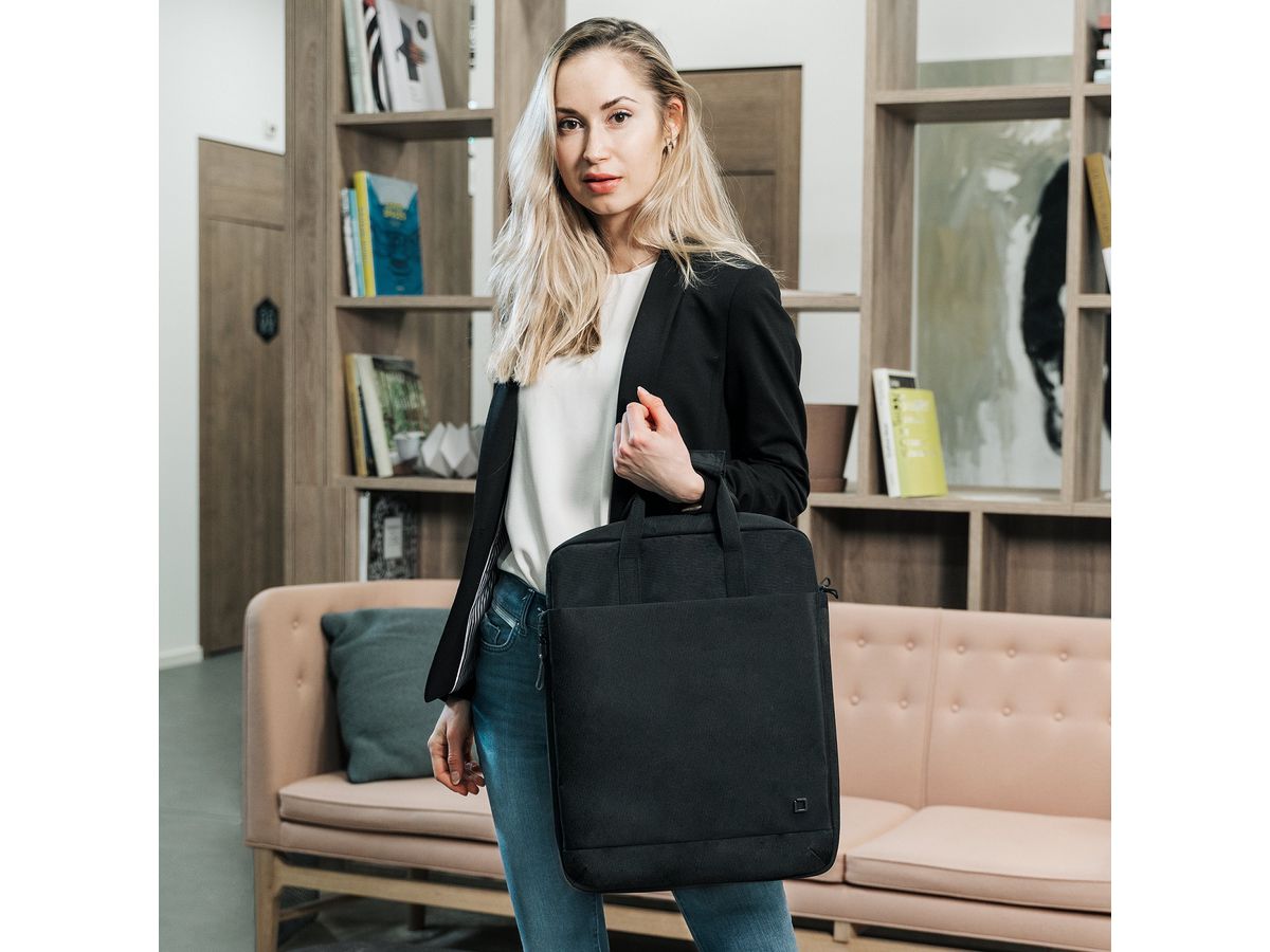 DICOTA Eco Tote Bag MOTION Black D31877-RPET for Universal 13 -15.6 inch (7640186418225)