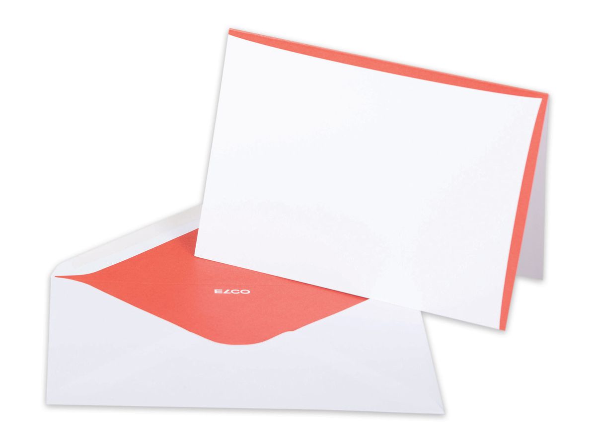 ELCO Couverts/Karten Prestige C6/A6 71715.12 2x5 Stk. rot (7611722020059)