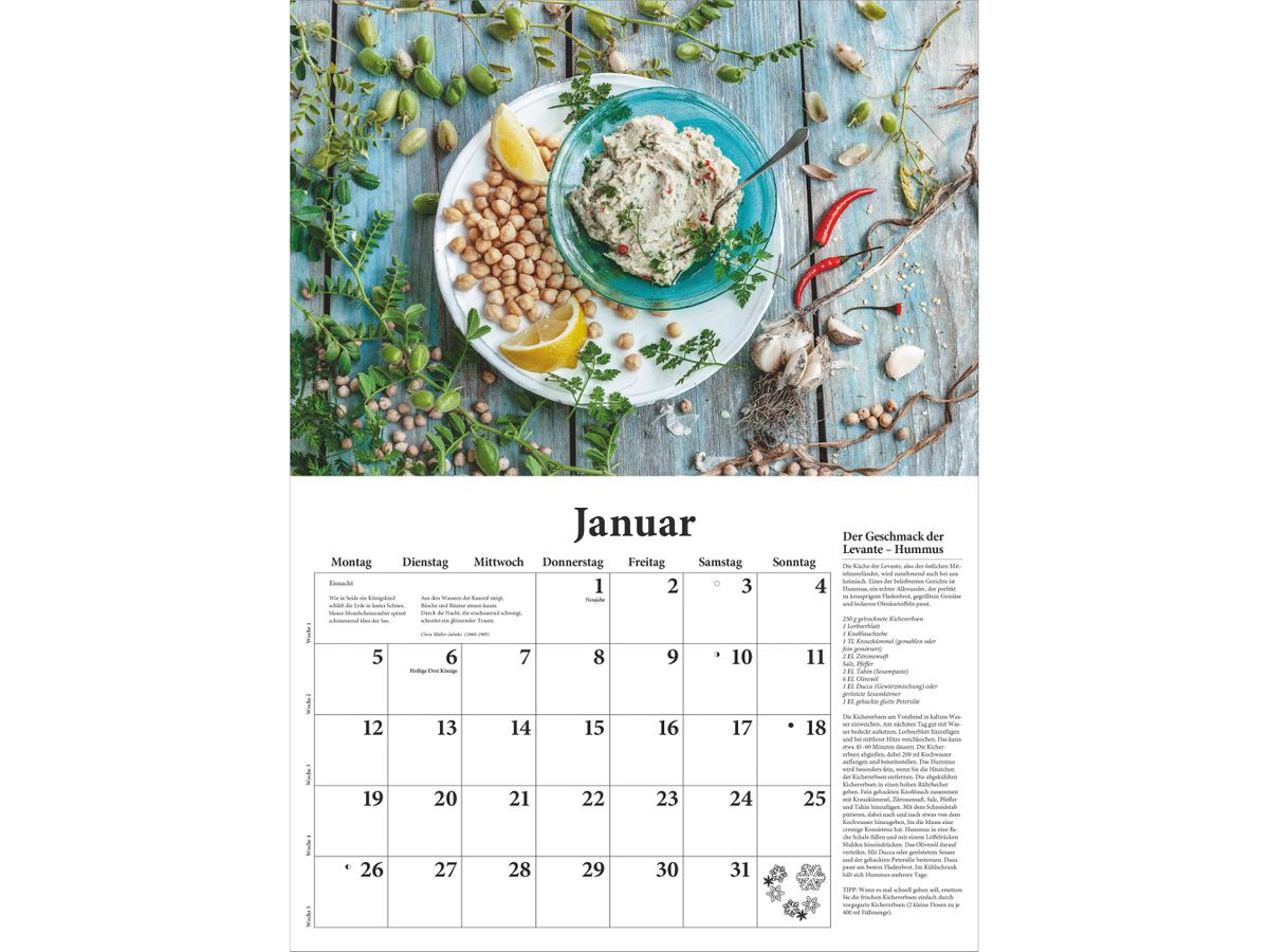 DUMONT Calendrier 2026 260619 Cuisine AL 42x29cm (4069095006195)