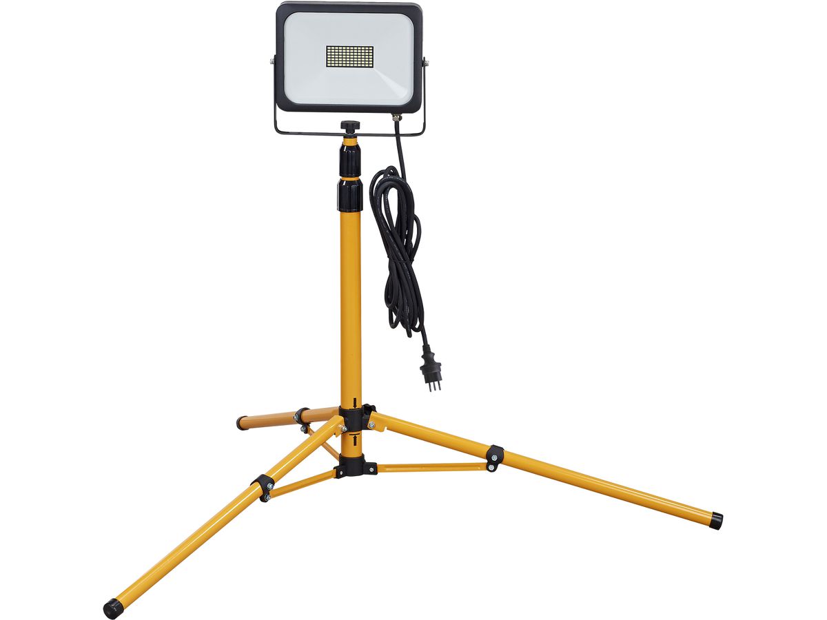 STEFFEN Lampada da lavoro LED 199081KT10 giallo, con treppiede, 50W (7611007169695)