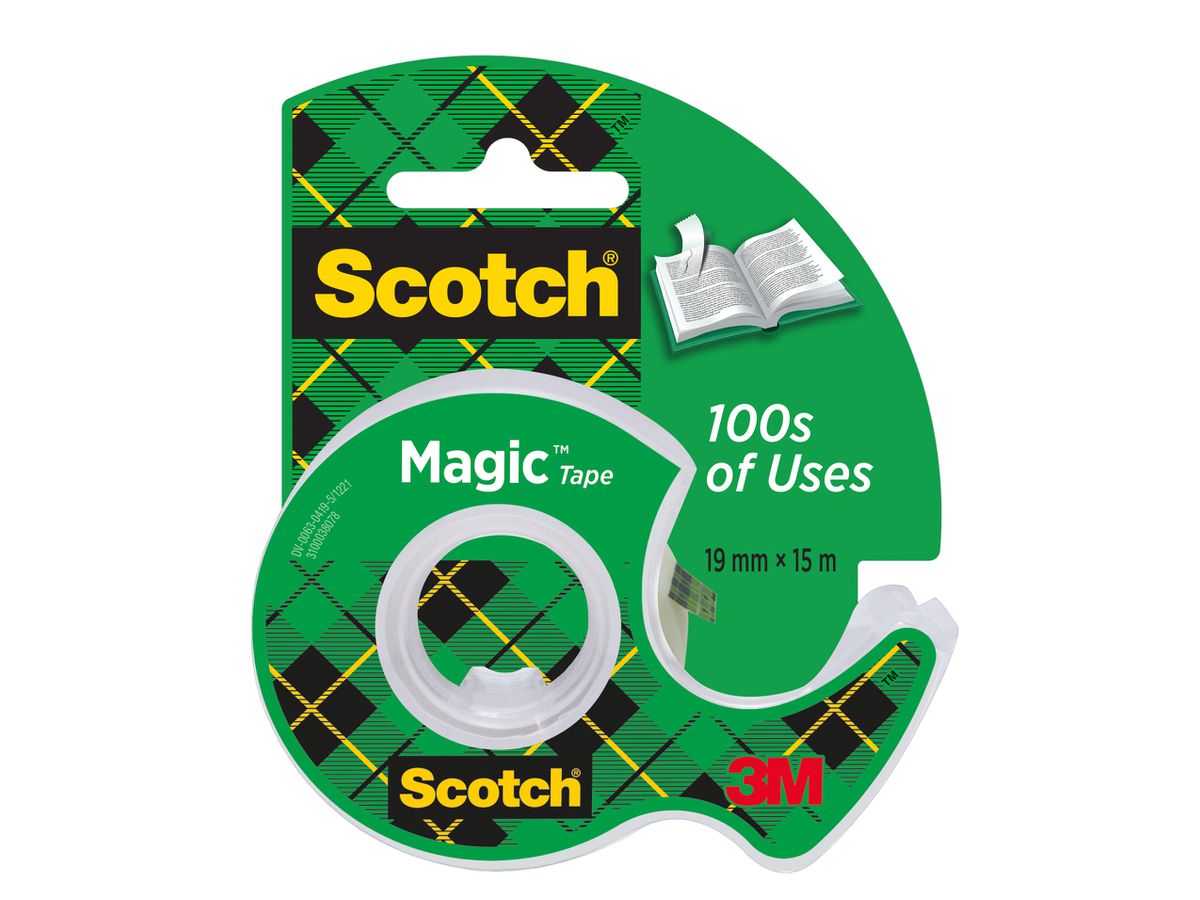SCOTCH Magic Tape 810 19mmx15m 8-1915D invisible, sur dérouleur (0051131592278)