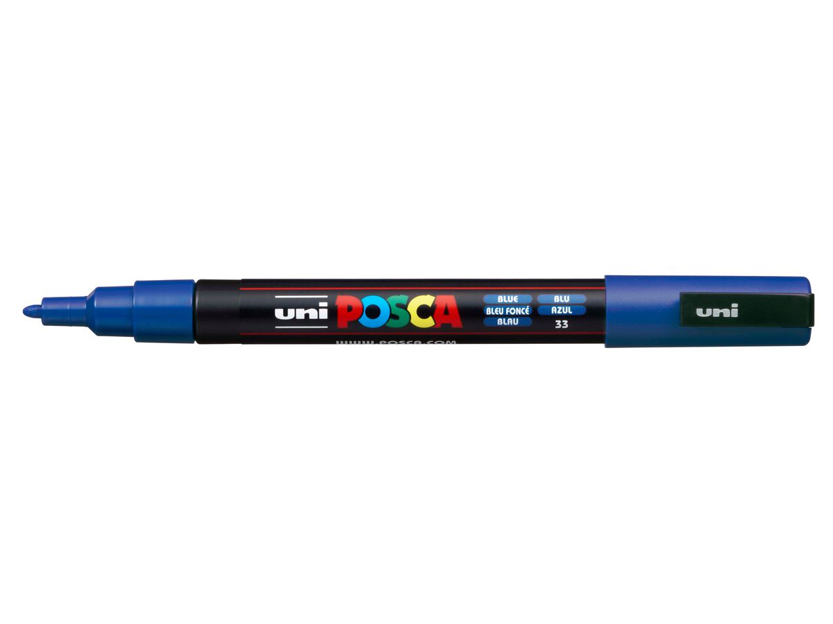 POSCA Marker 0.9-1.3mm PC-3M BLUE bleu (4902778915783)