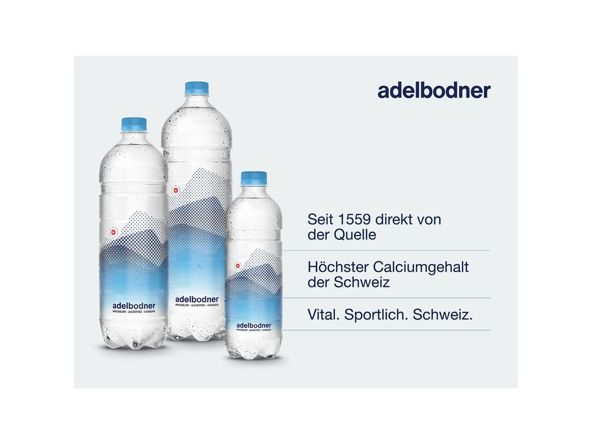ADELBODNER mit Kohlensäure 100055 150 cl, 6 Stk. (7610338131067)