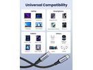 UGREEN Fast ChargingCable 100W Max 70427 5A,USB-C-USB-C,PD,Black 1m (6957303874279)