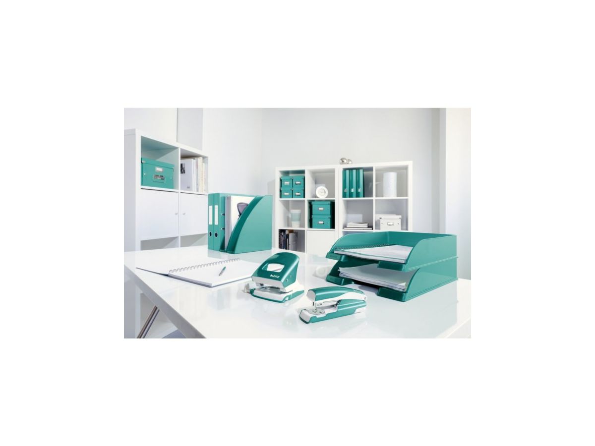 LEITZ Corb. à papier WOW 15 litre 52781051 bleu glacier (4002432104413)