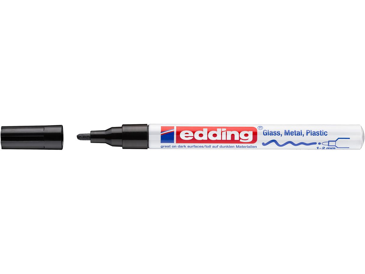 EDDING Paintmarker 751 CREA 1-2mm 751-1 CREA noir (4004764953202)