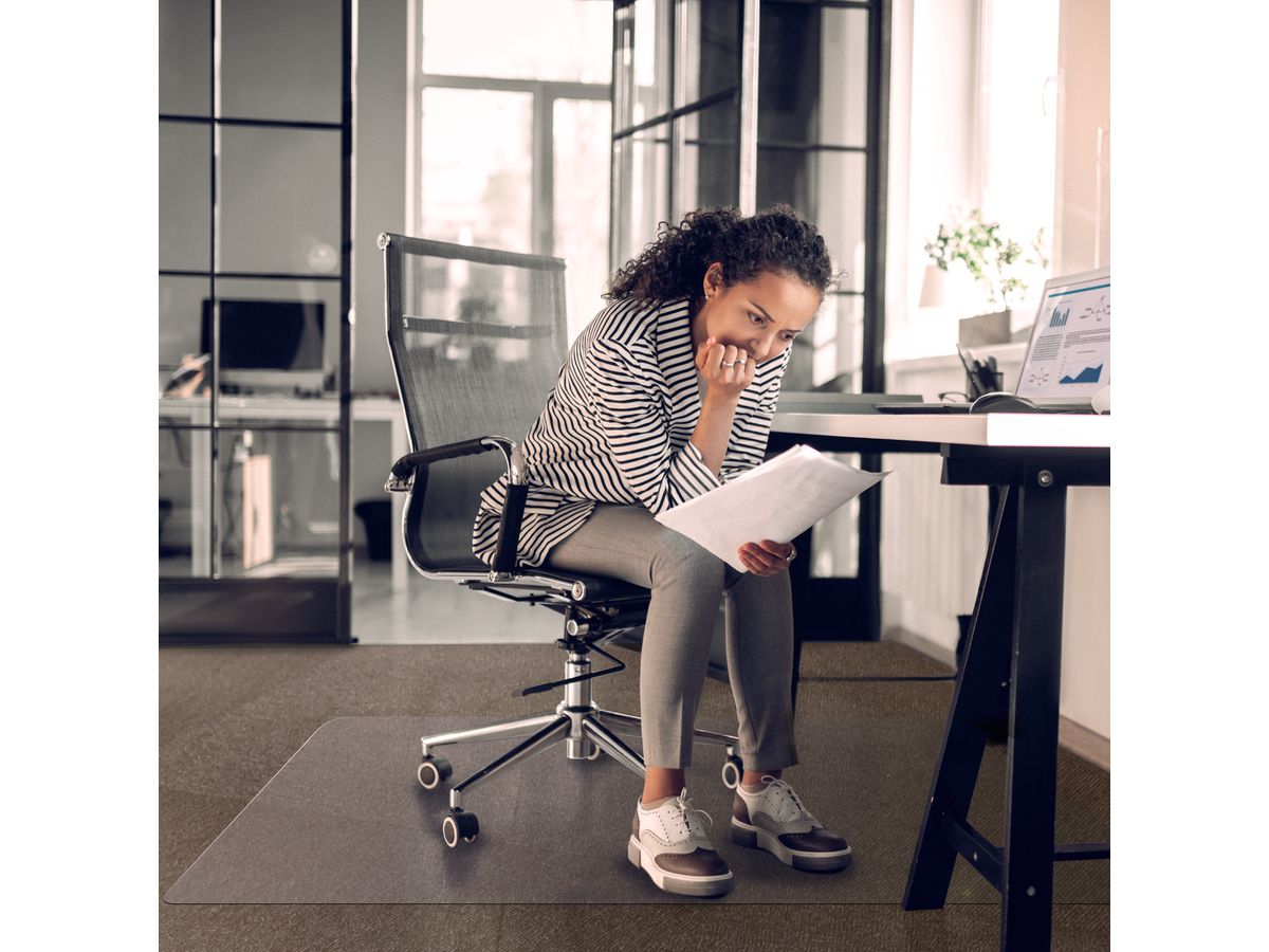 NOVOOO Bodenschutzmatte 116x134cm ECCMFLPG0008 Polycarbonat, für Teppiche (7630006772422)