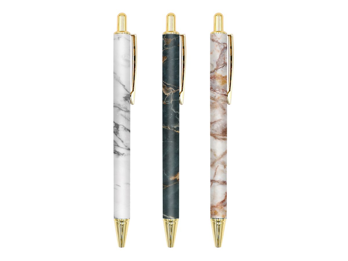 ROOST Kugelschreiber Marble Design TSKY-B2301 assortiert (7612532057938)