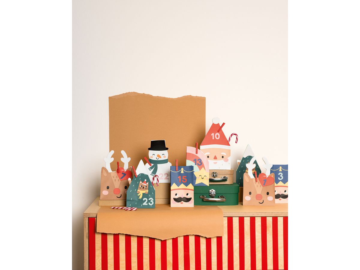 FOLIA Adventskalender 9389 Santa & Friends (4001868140552)