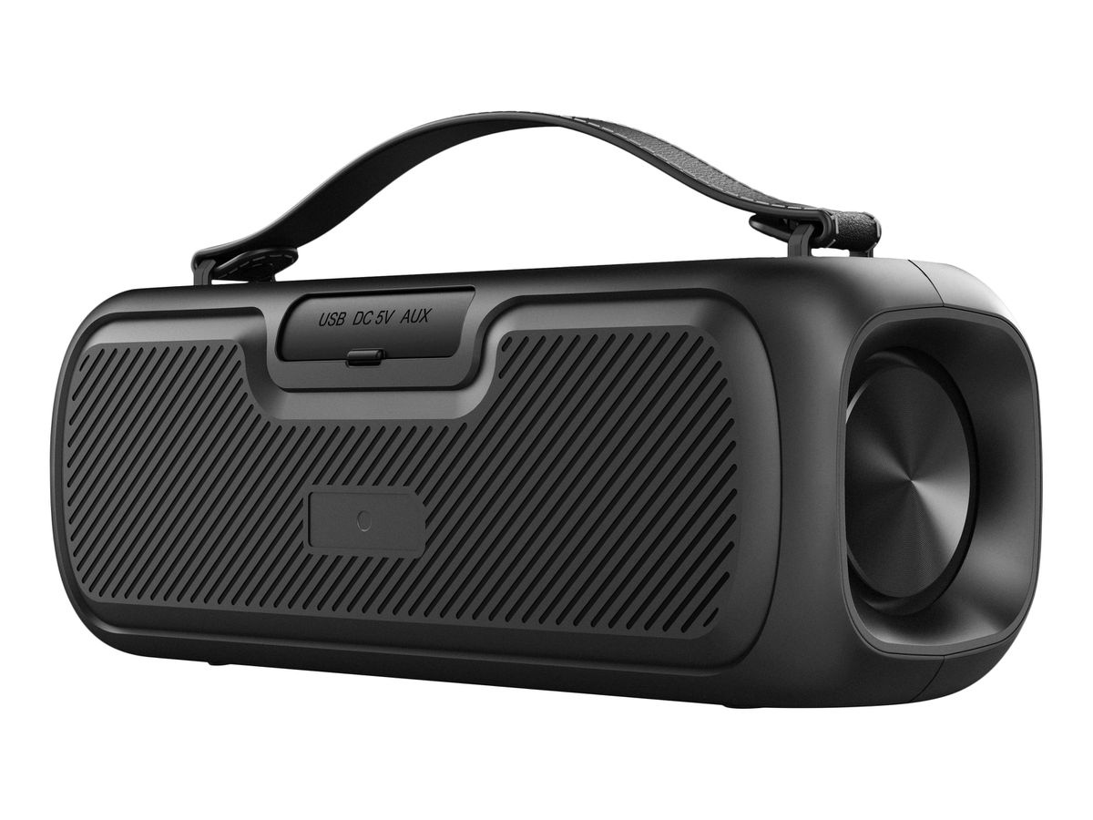 STREETZ BT Boombox 2x7.5 W CMB-110 Black,AUX,USB flash,LED,IPX5 (7333048057471)