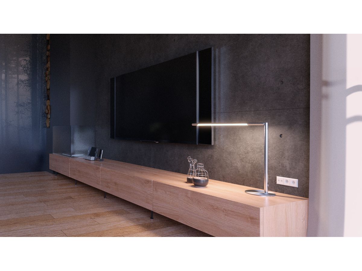 HANSA Lampada da tavolo Aura 41-5011.006 argento (7612176092289)