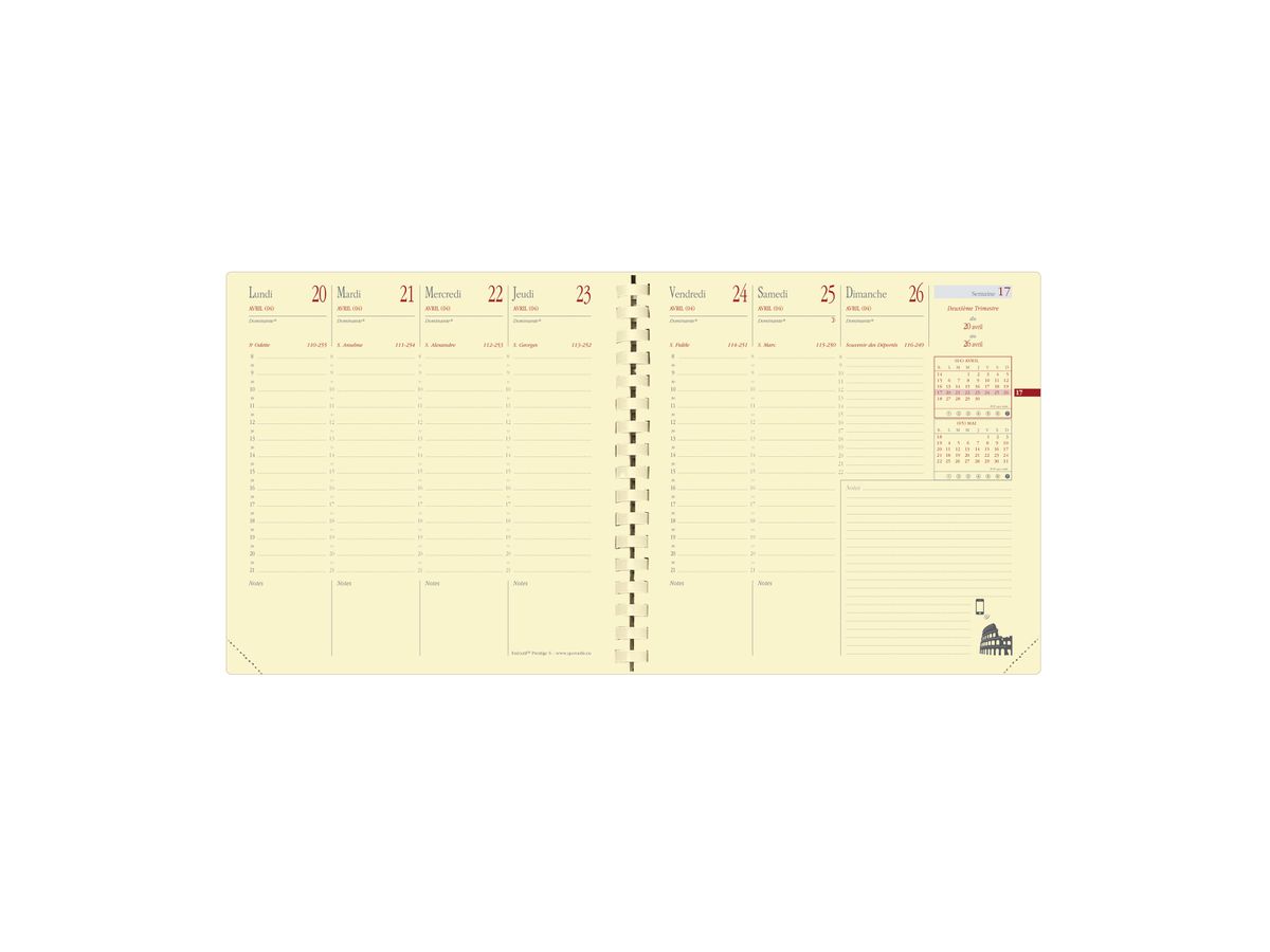 QUO-VADIS Recharge Exec.Pres. 2026 654045Q 1S/2P Impala/Soho/Silk 16x16cm (3371010199860)