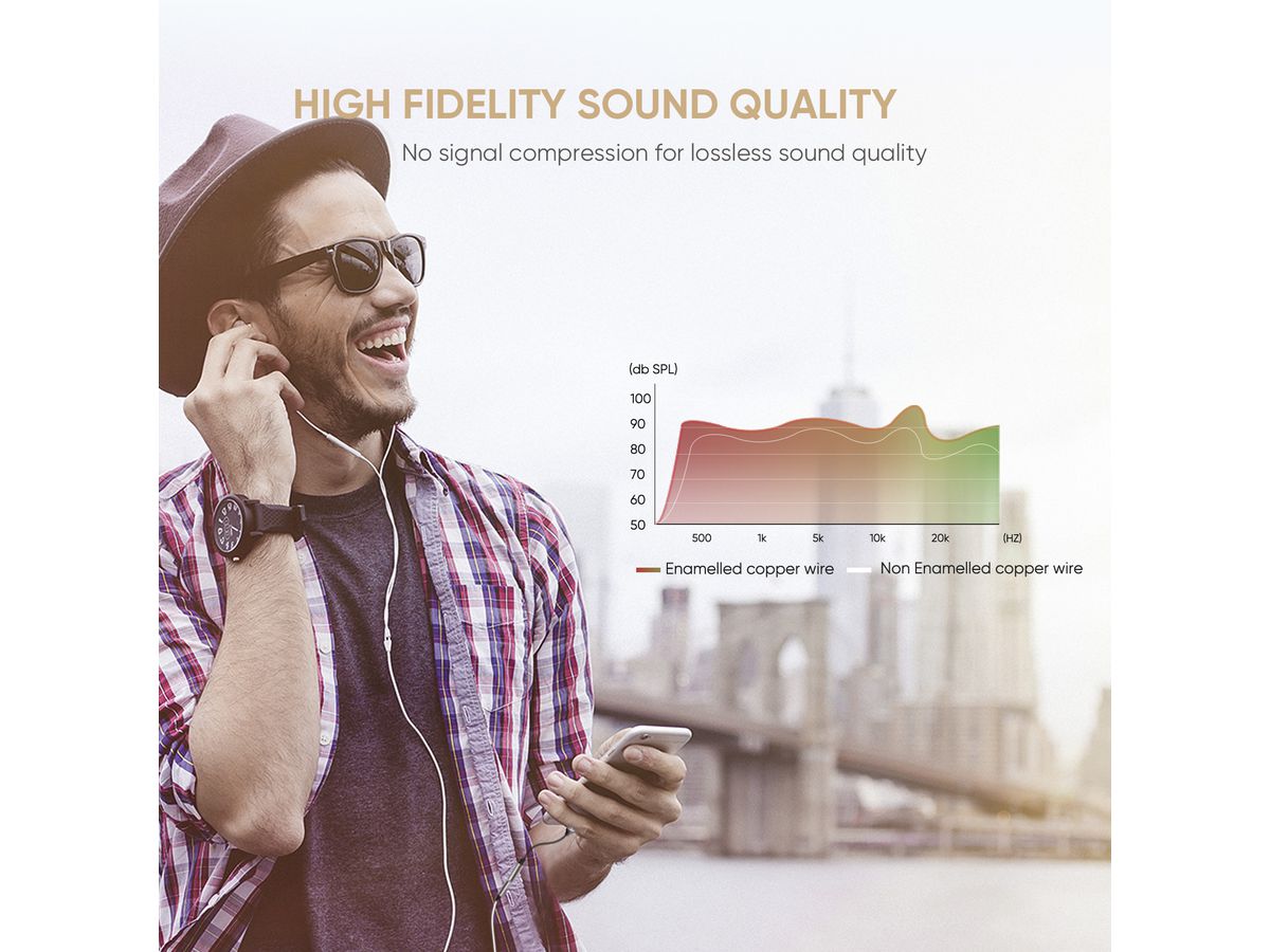 UGREEN USB-C to 3.5mm headphone 30632 jack adapter 10cm, Grey (6957303836321)