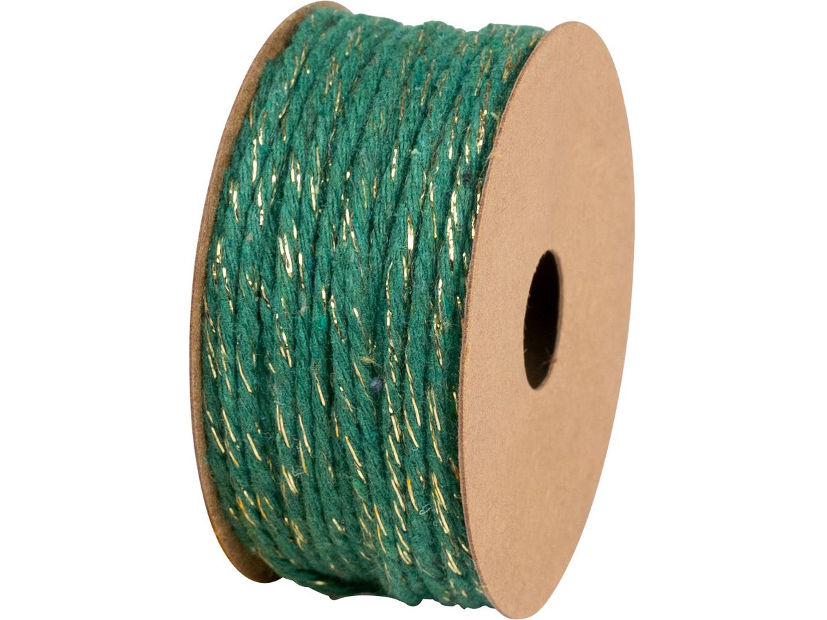 STEWO Geschenkband Cotton Kordel 2583419247 dunkelgrün 2mm 2x10m (7630050892480)