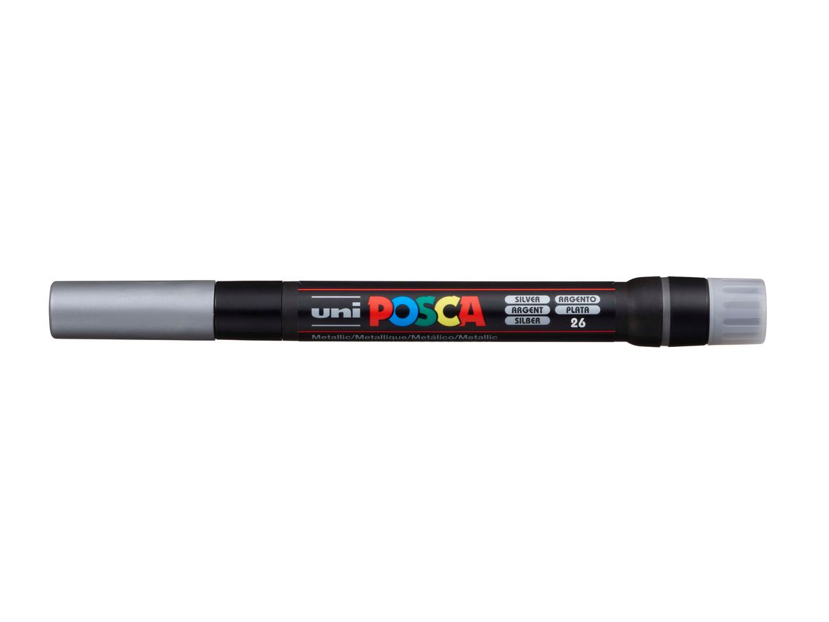 POSCA Pinsel-Marker 1-10mm PCF350 SILVE silber (4902778665848)