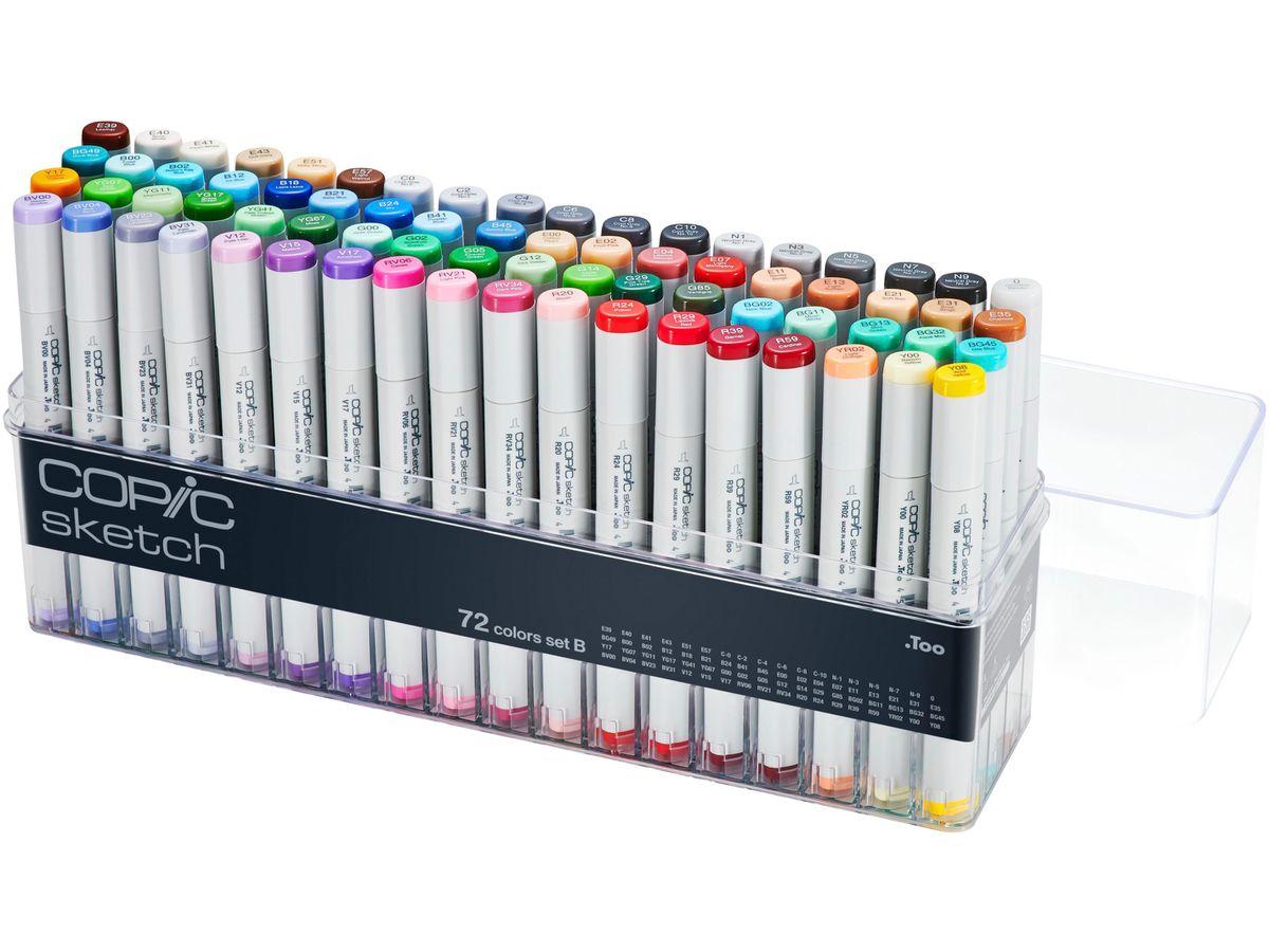 COPIC Marker Sketch 21075161 Set B, 72 pz. (4511338063170)