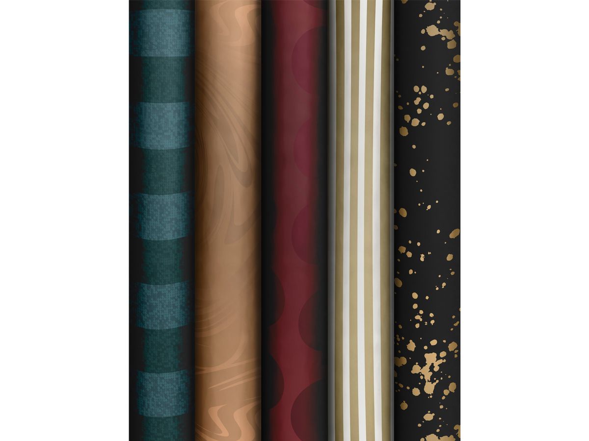 STEWO Geschenkpapier 2528163399 Charming Patterns 70x150cm (7630050890769)