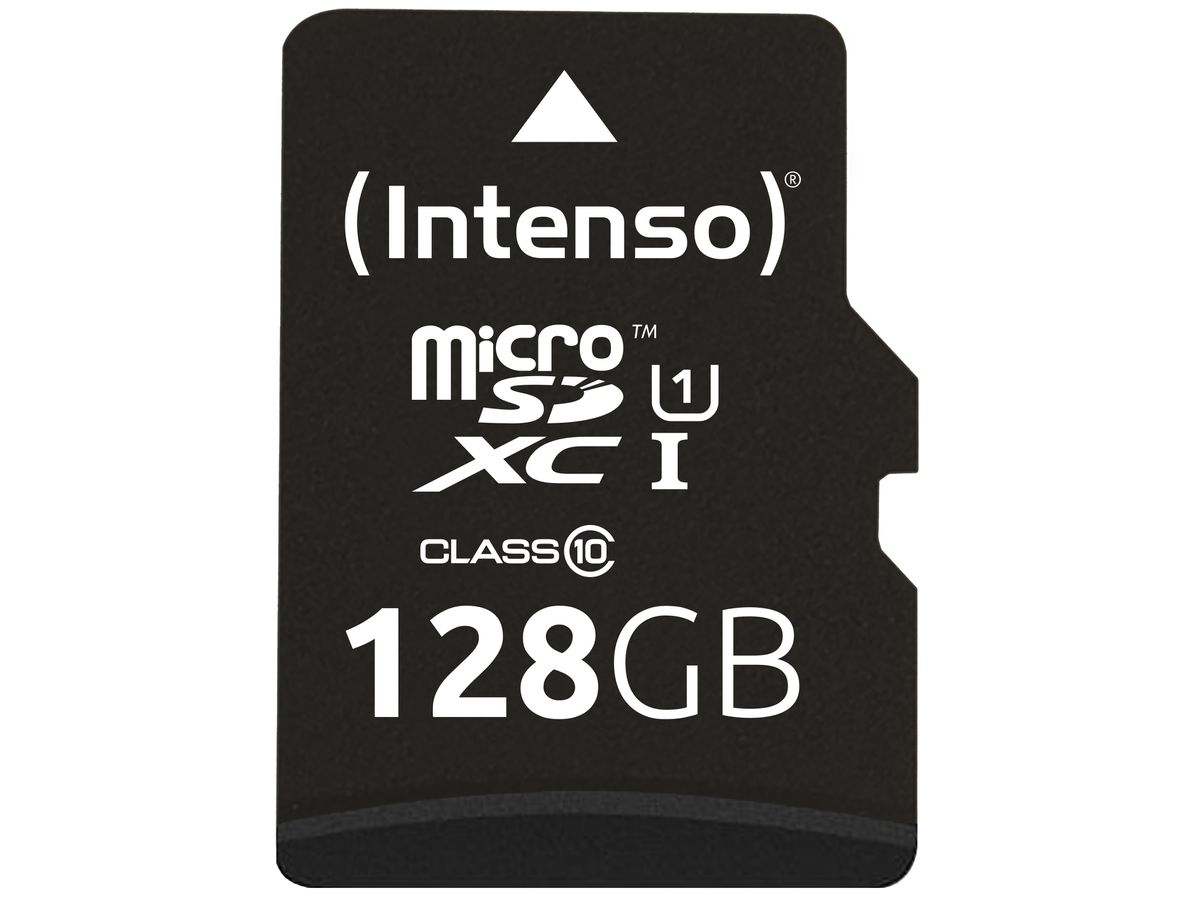 INTENSO Micro SDXC Card PREMIUM 128GB 3423491 with adapter, UHS-I (4034303019892)