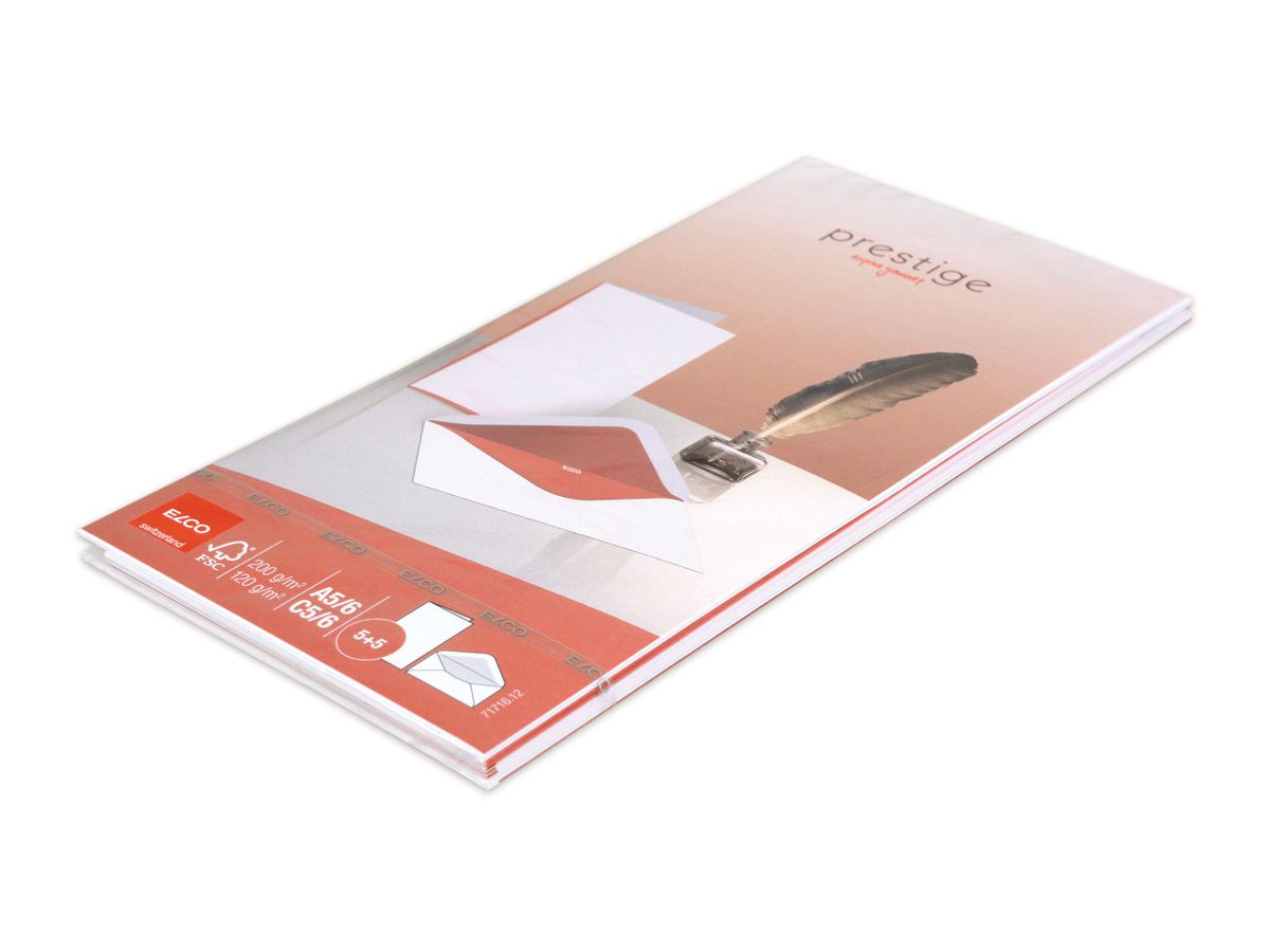 ELCO Couverts/Karten Prestige CA5/6 71716.12 2x5 Stk. rot (7611722020073)