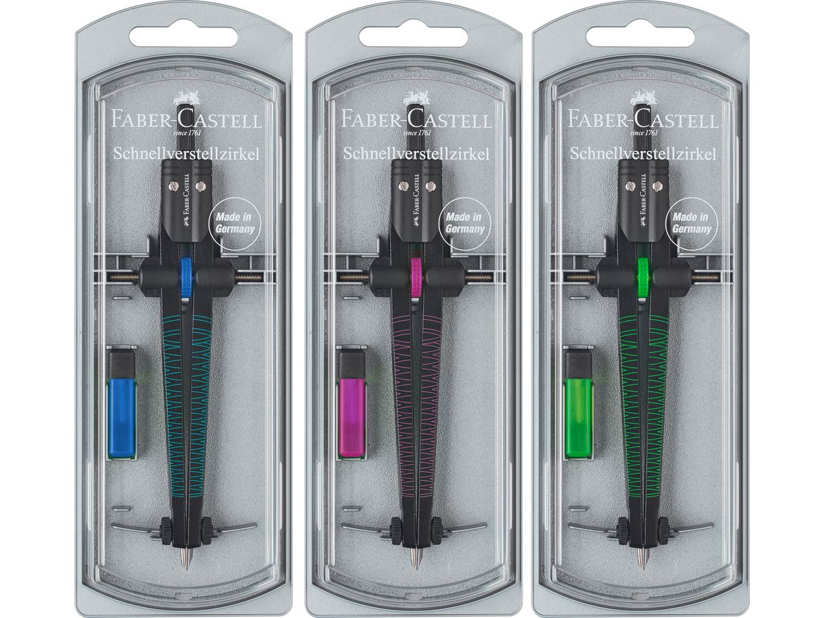 FABER-CASTELL Compas Twister 174488 ass. (4005401744887)