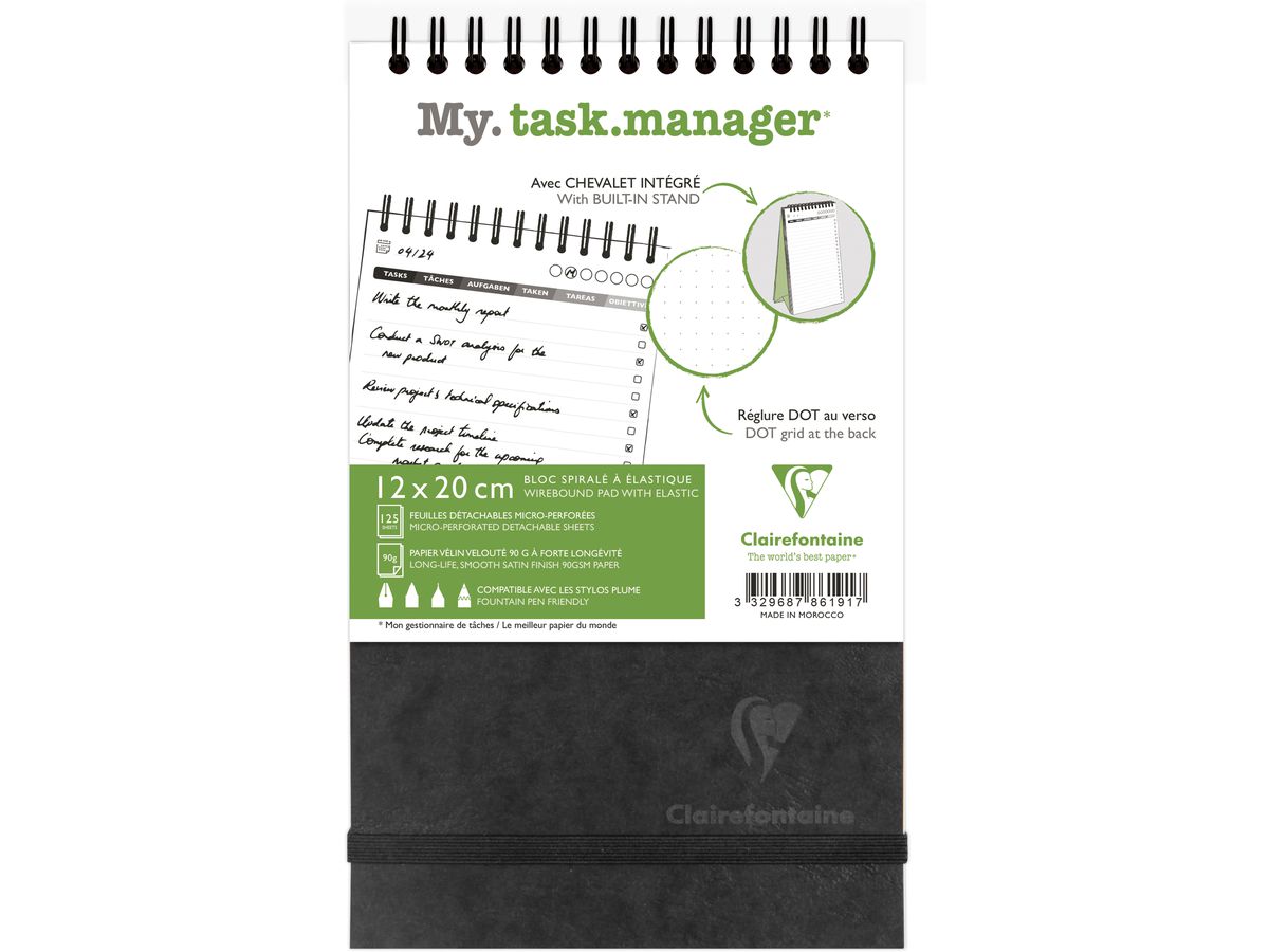 BIELLA Agenda AgeBag non daté 786191C Task M 125 feuilles sw 12x20cm (3329687861917)