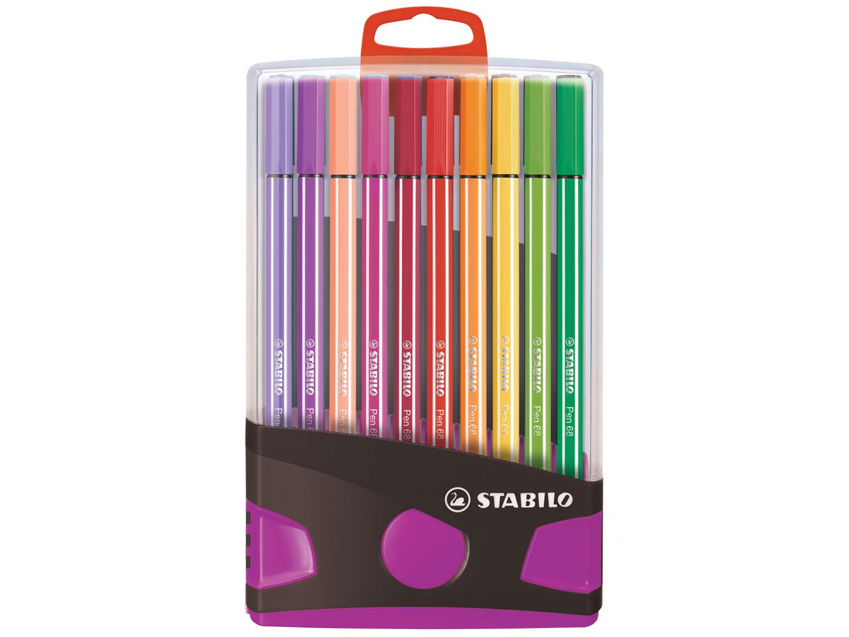 STABILO Fasermaler Pen 68 1mm 6820-031-03 20 Stück ass. ColorParade (4006381551274)