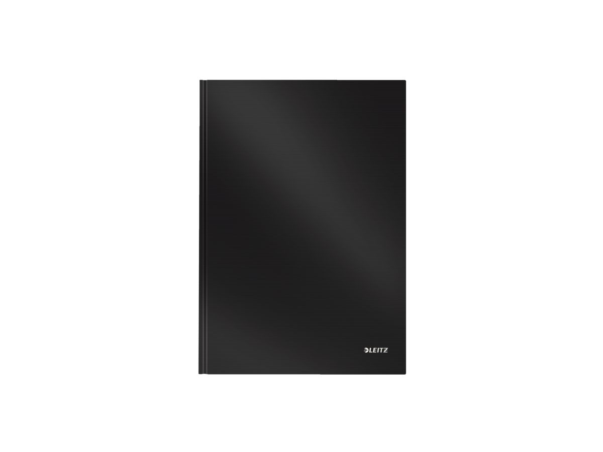LEITZ Taccuino Solid, Hardcover A4 46650095 rigato nero (4002432116904)
