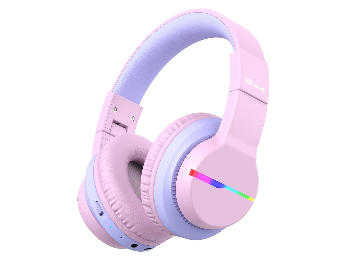 ICLEVER Kids Bluetooth Headphones C03-1702N-31 BTH12, LED, 55h, pink (6934911796193)