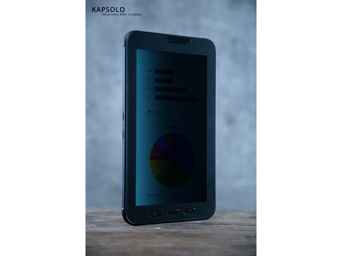 KAPSOLO 2-wege Blickschutzfilter KAP11554 Apple iPad 10.2 (2019 7.Gen) (5714681030939)