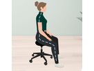 LEITZ Sitzhocker Ergo Active 6578-00-95 Mit Rollen, Schwarz (4002432136100)