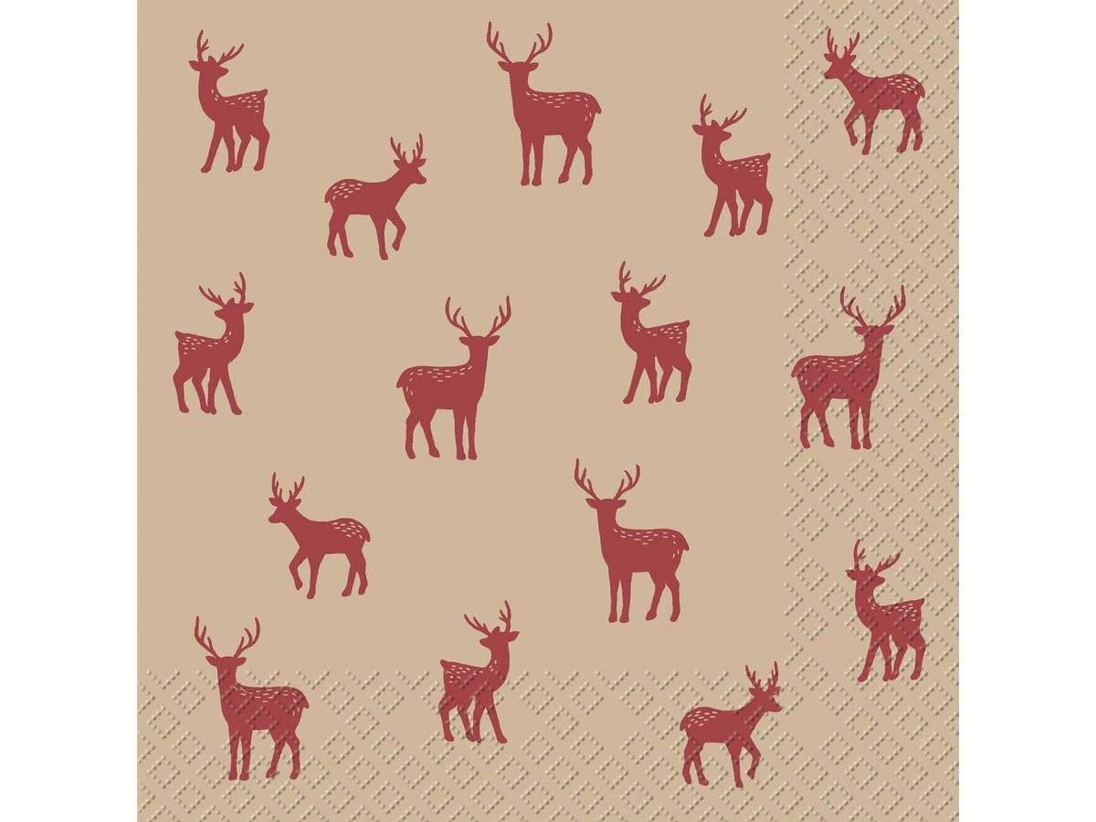 STEWO Serviette Abel 33x33cm 2572564699 rot 20 Stück (7630050853368)