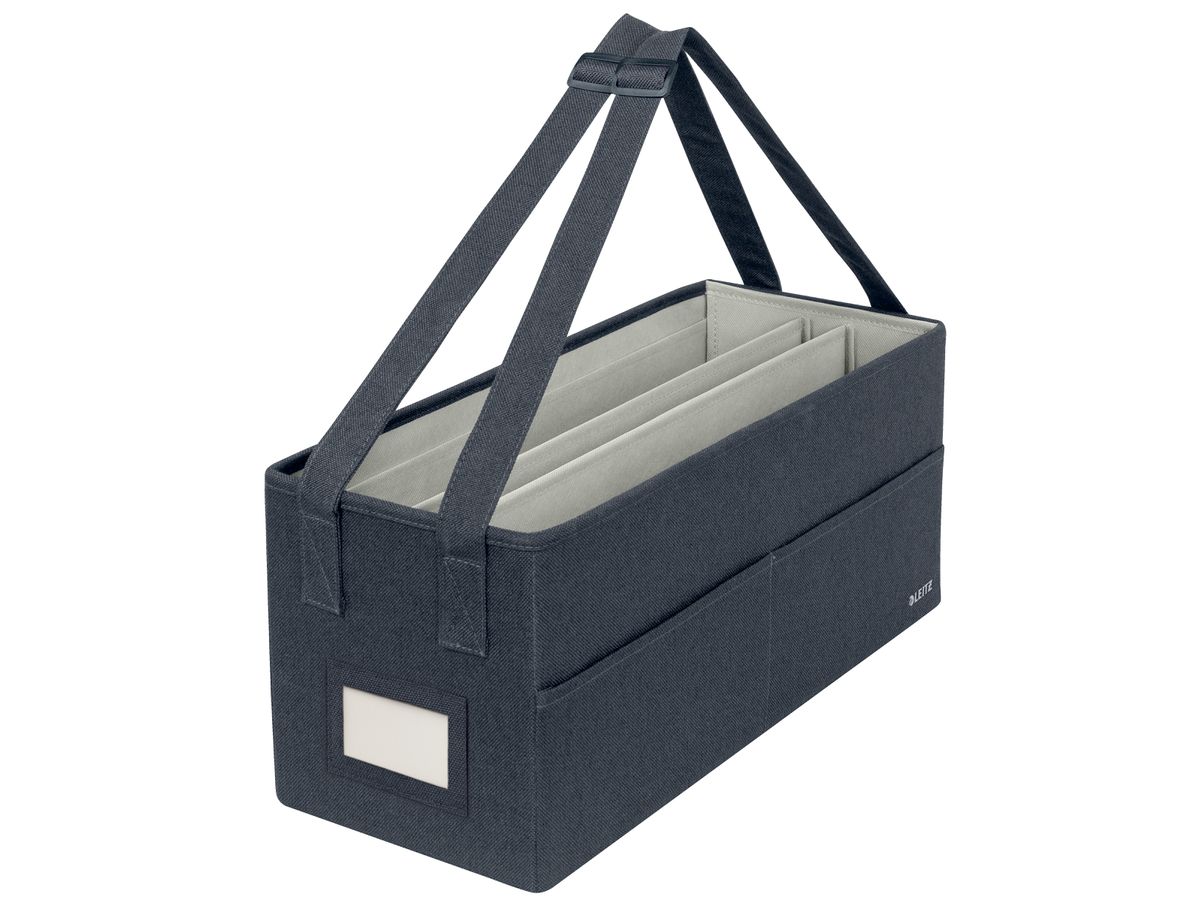 LEITZ Hot Desk Stofftasche 6444-00-89 samtgrau 3 Fächer 46.5x21x20cm (4002432134625)