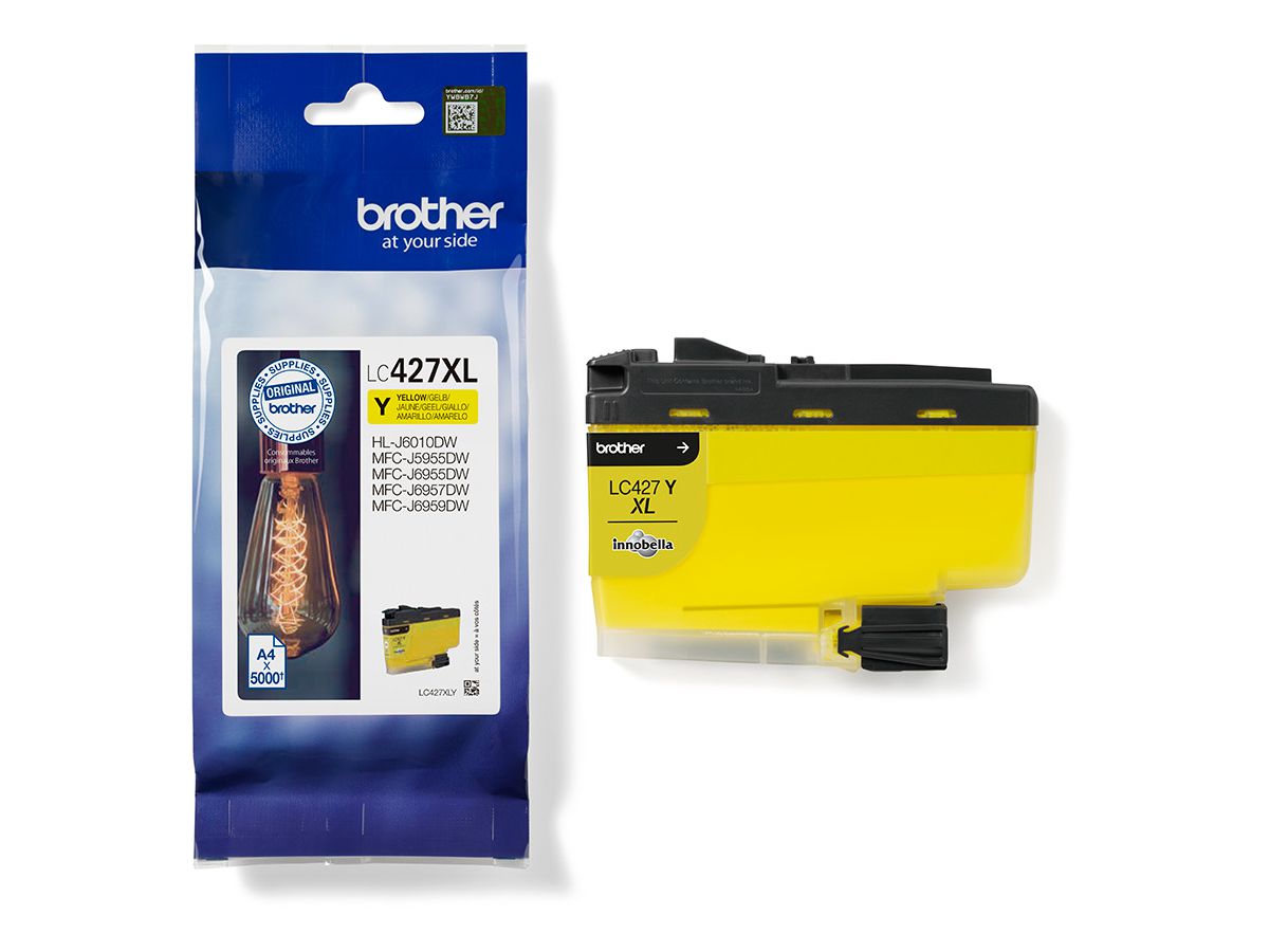 BROTHER Cartouche d'encre HY yellow LC-427XLY MFC-J5955 5000 pages (4977766815536)