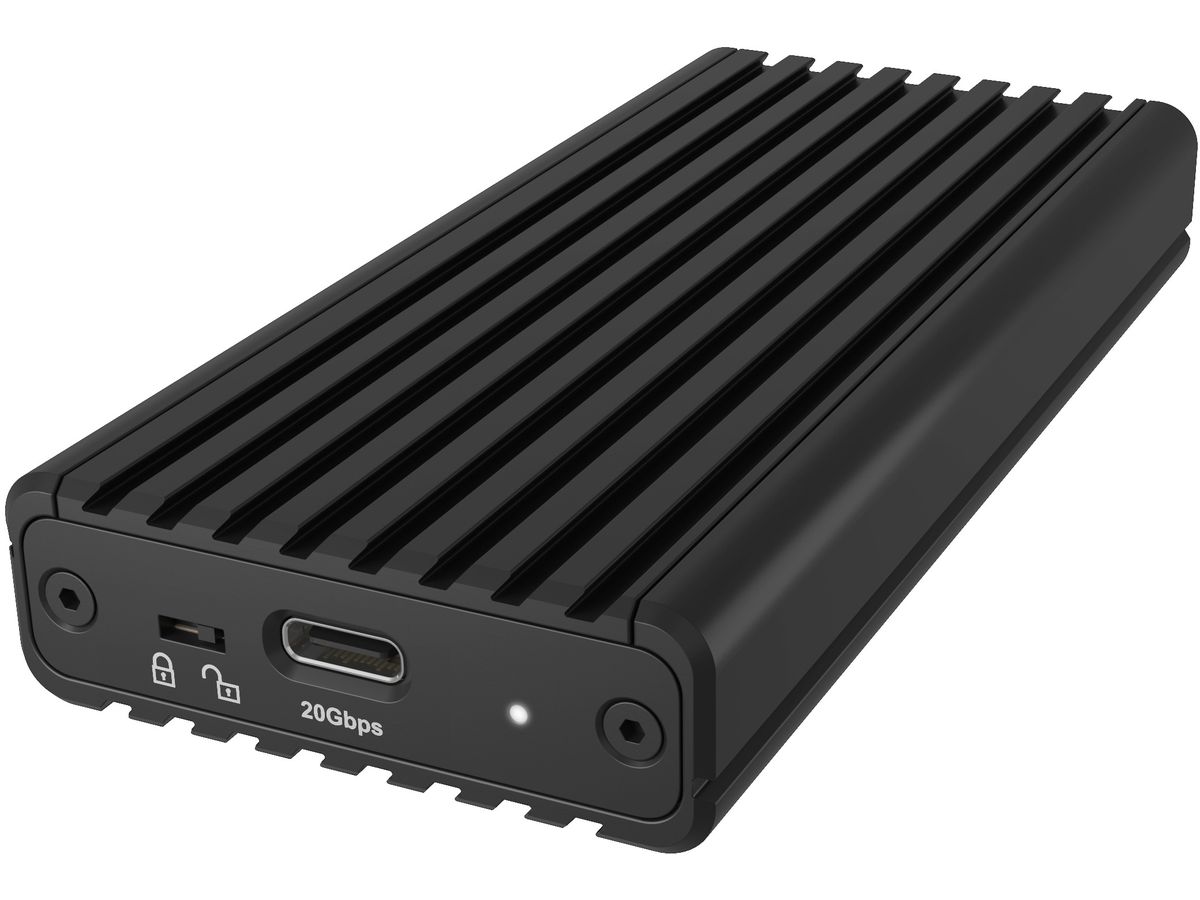 ICY BOX Gehäuse für M.2 NVMe SSD IB-1917M-C32a USB-C 3.2 Gen 2x2, 20Gbit/s (4250078174974)