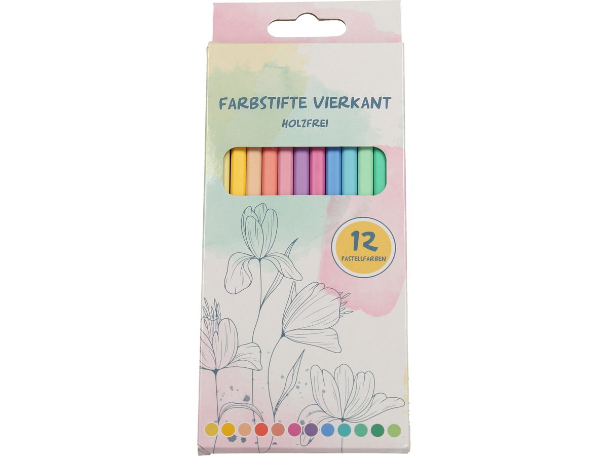 NEUTRAL Buntstifte 2222795 vierkant, 12 Stück (7610398115069)