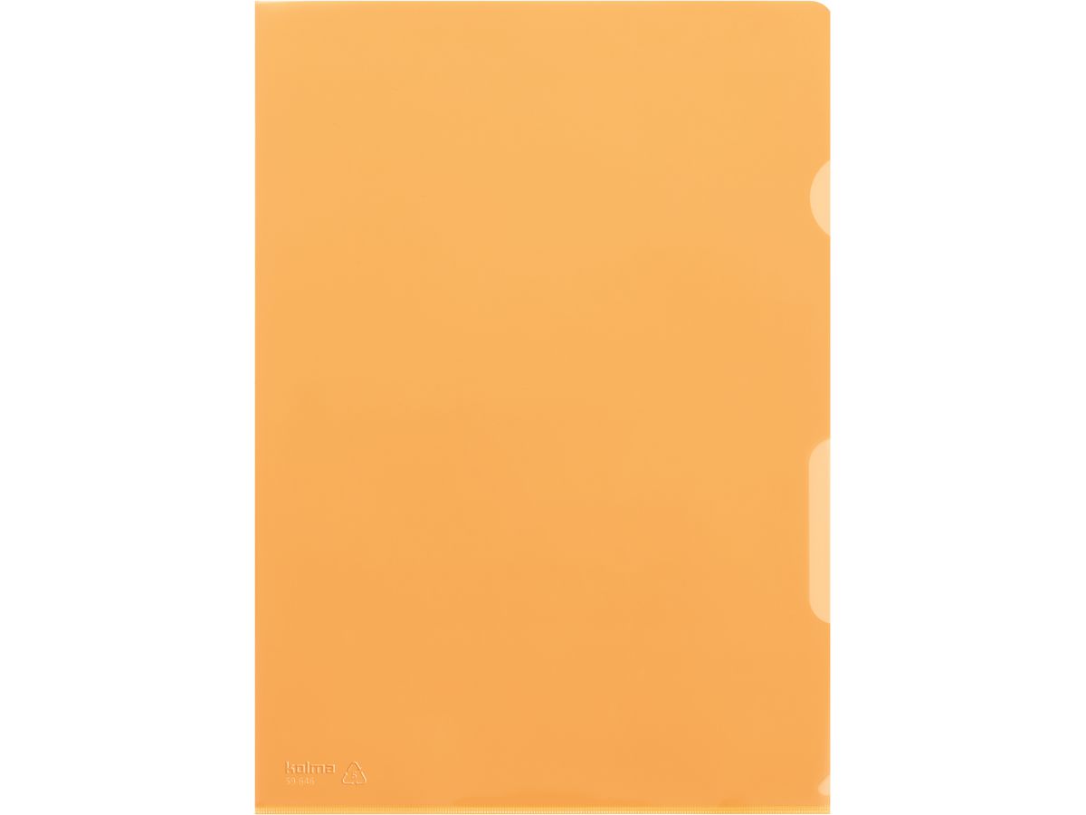 KOLMA Sichtmappen Superstrong A4 59.646.12 orange glatt 10 Stück (7611967590362)