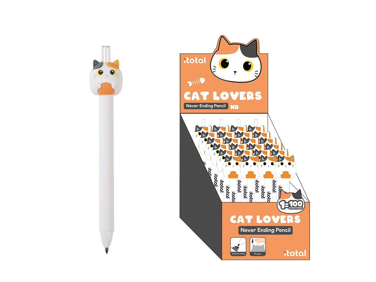 I-TOTAL Matita senza fine XL2070B orange Cat (8059037077563)